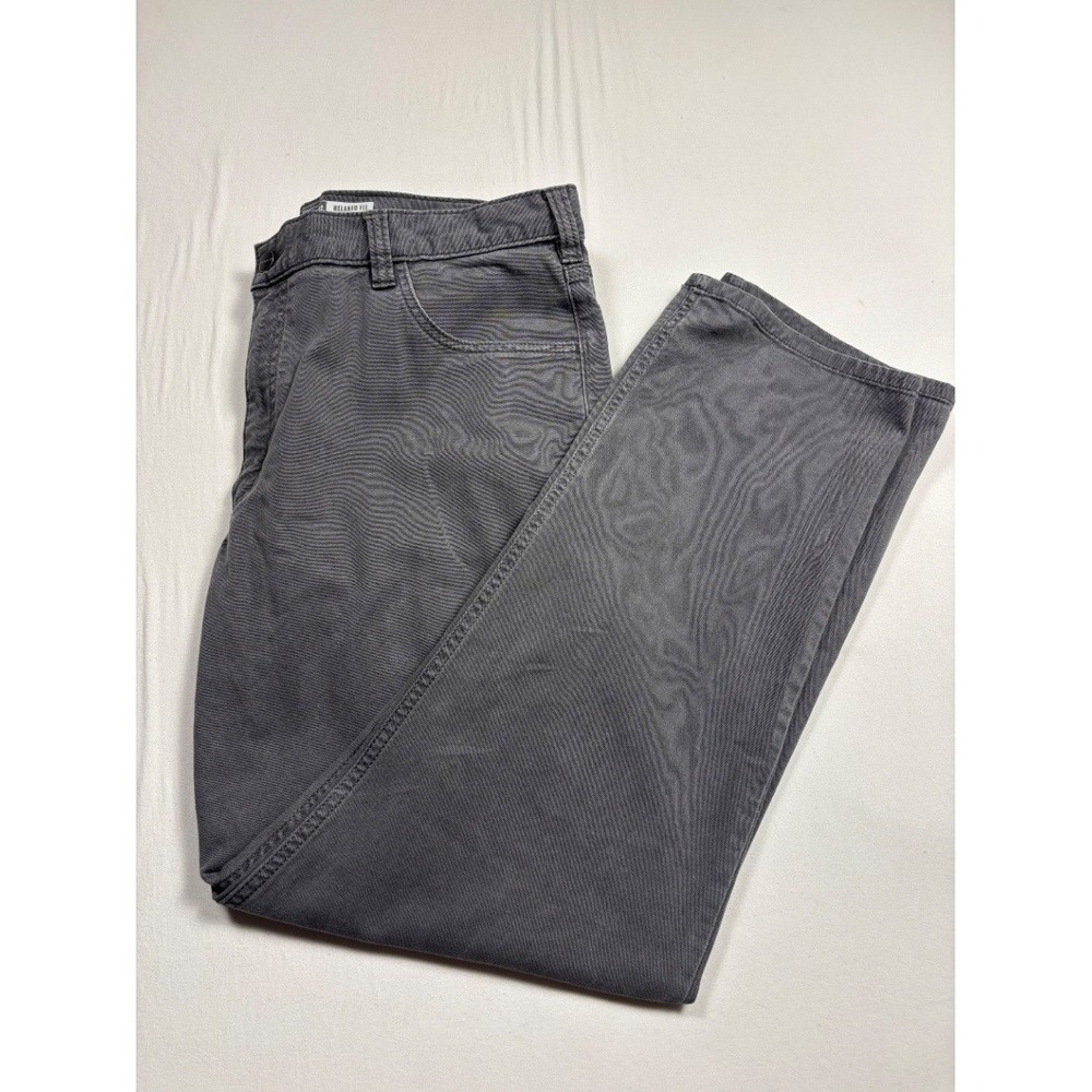 Carhartt Rugged Flex Relaxed Fit Canvas Work Pants 38x32 Gray Men's